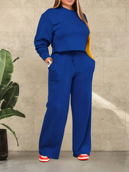 Women’s Cropped Top Lounge Set