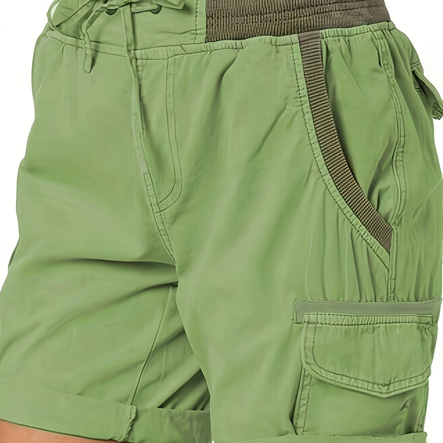 Afslappede cargoshorts til kvinder med lommer og snøre – Ideelle til sommer og fritid