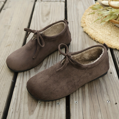 Chaussons Femme Confortables Intérieur Doux Nœud Décoratif Plusieurs Couleurs