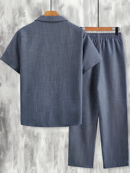 Men's Casual Short-Sleeve Set – Modern Style Perfect for Any Occasion
