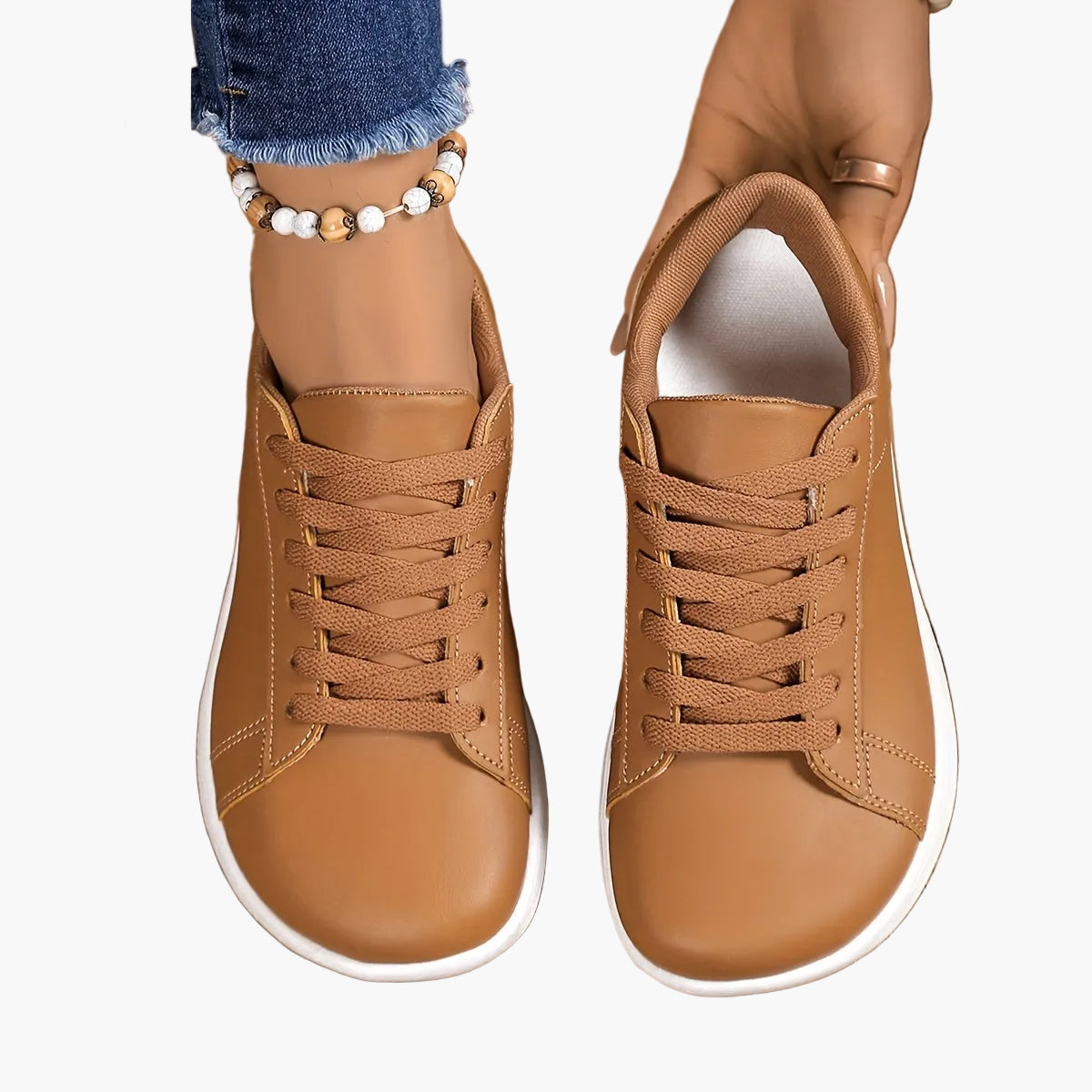 Baskets décontractées pour femme style urbain à lacets – Chaussures polyvalentes confortables pour tous les jours