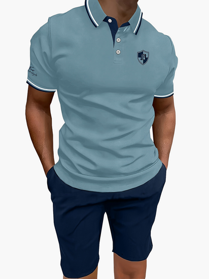 Ensemble polo et short décontracté pour homme – Style moderne idéal pour l'été