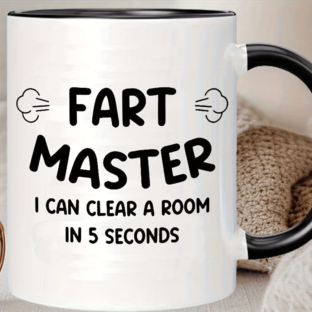 Taza humorística para hombre – Maestro de los pedos, taza de café divertida, regalo original para amante de las bromas