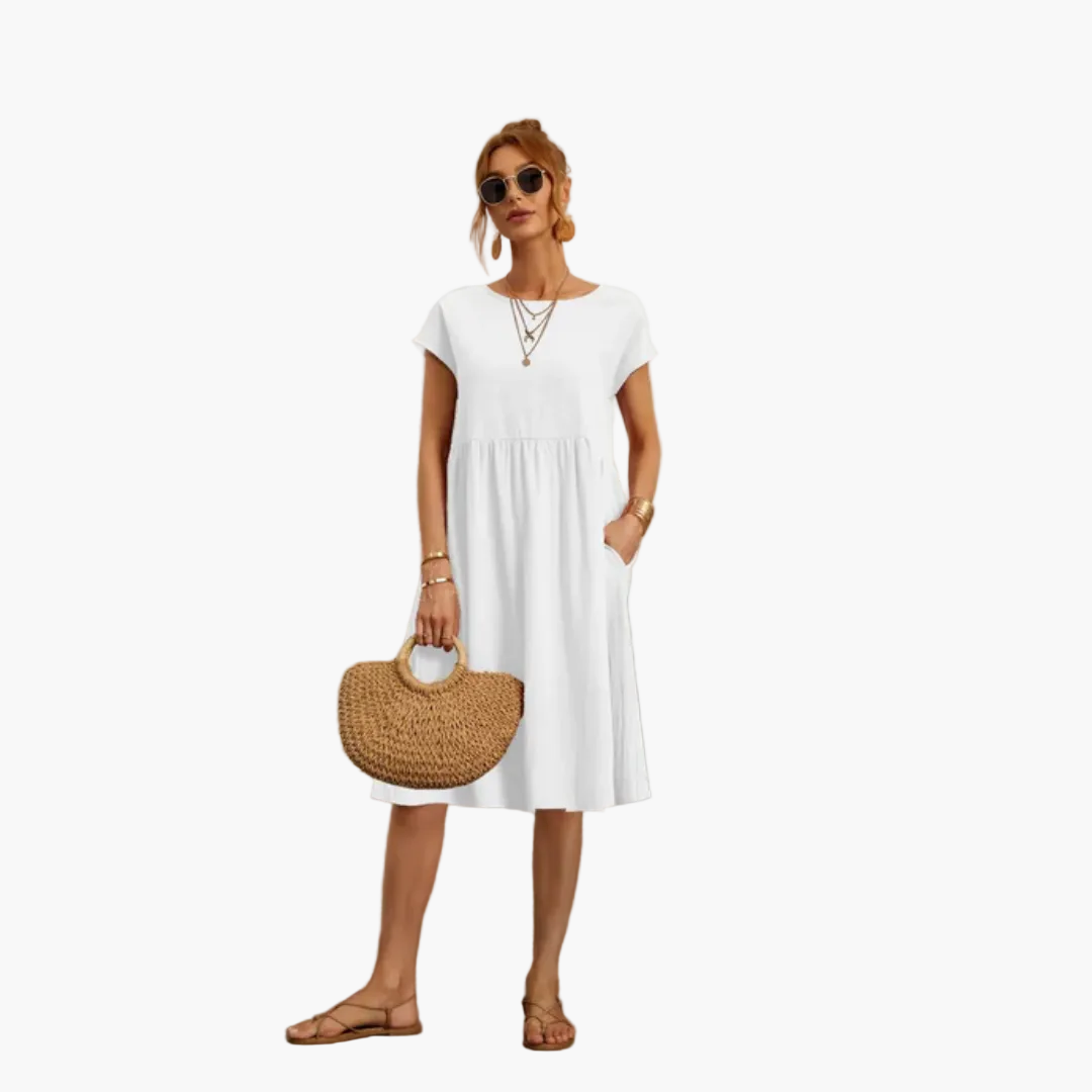Robe d'été femme coupe ample style décontracté chic pour sorties et vacances