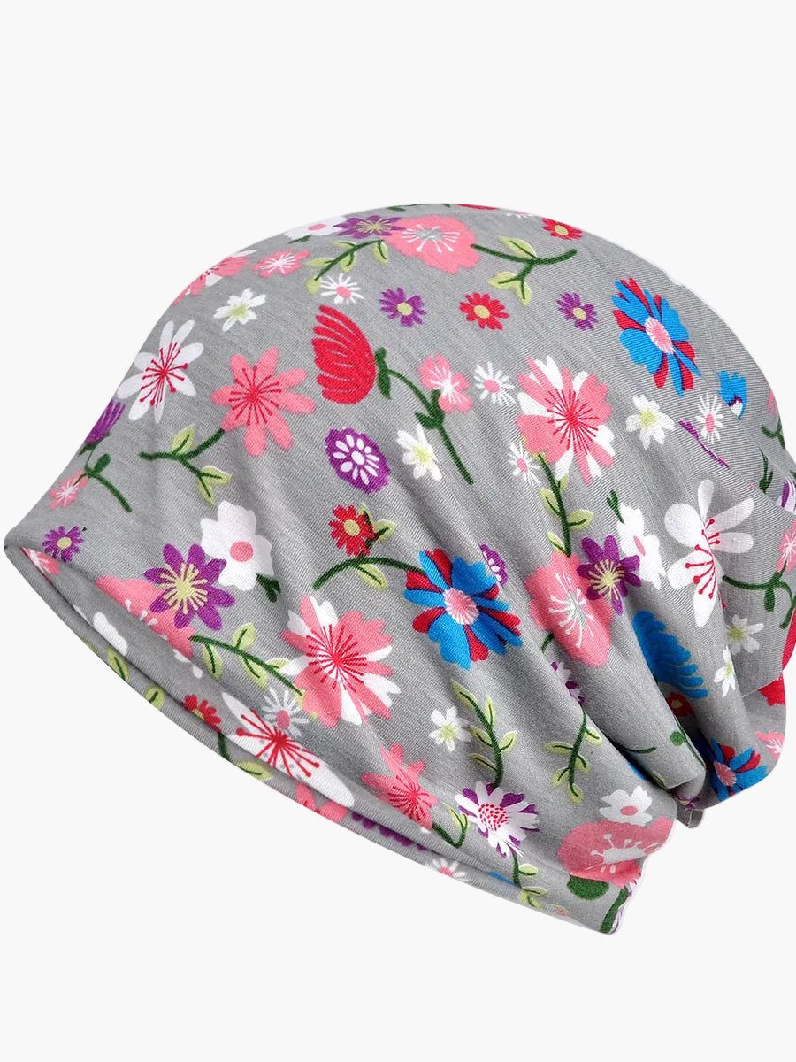 Cuffia Donna Stile Bohémien Multiuso Motivo Floreale Elegante per Primavera Estate Autunno