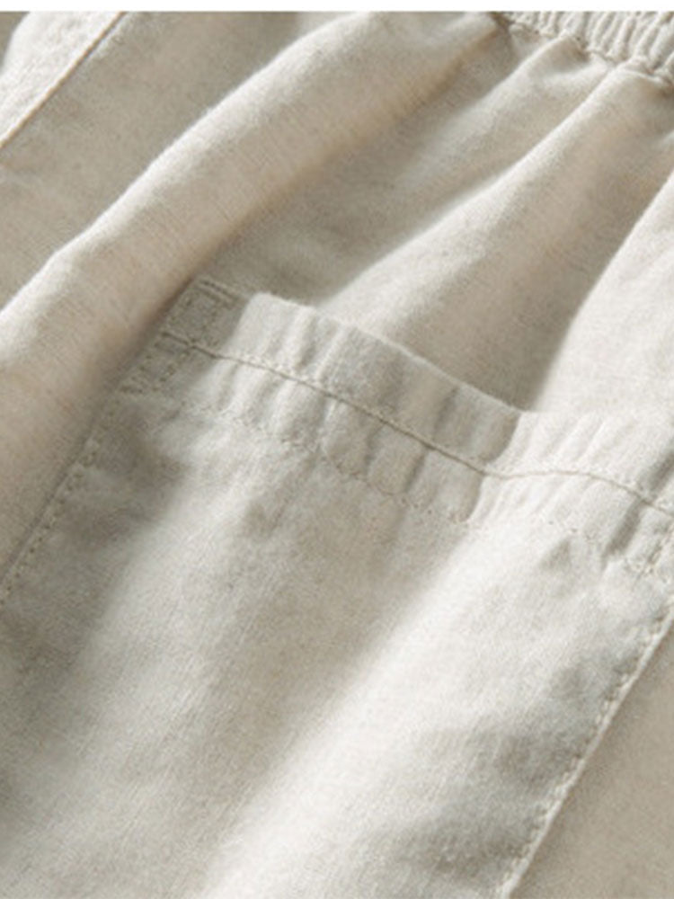 Chemise casual col mao à manches courtes pour homme – Style décontracté et élégant, idéale pour l'été et la vie quotidienne
