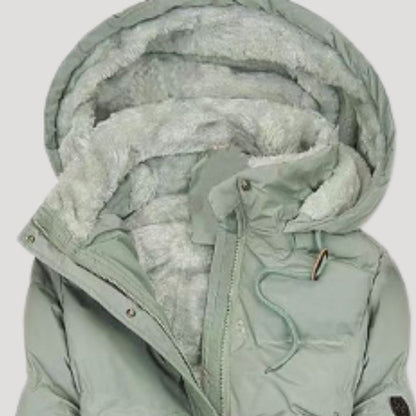 Lange Dameswinterjas Elegant met Kap en Warme Voering - Ideaal voor Dagelijks Gebruik en Buiten