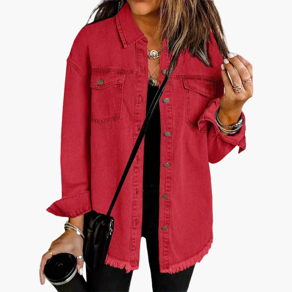 Legere Jeansjacke im urbanen Stil für Damen – Trendiger und vielseitiger Look