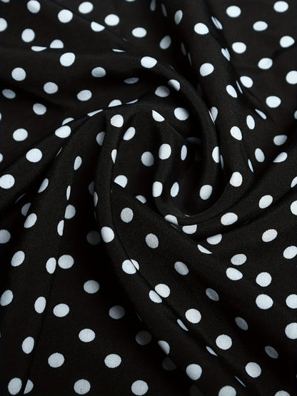 Top élégant à pois pour femme – Style décontracté chic, parfait pour l'été