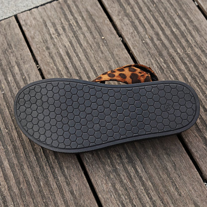 Kilehøjhælede sandaler med leopardprint til kvinder - Mode stil, komfortabel platform, perfekte til sommeren