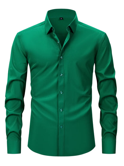 Chemise élégante pour homme à manches longues – Style habillé et décontracté