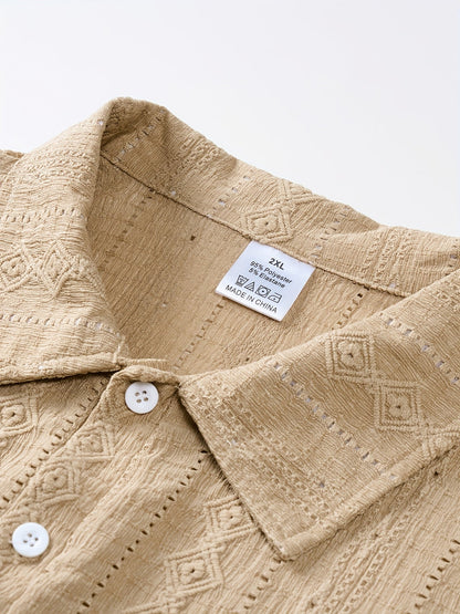 Polo décontracté pour homme style rétro tricoté été grande taille
