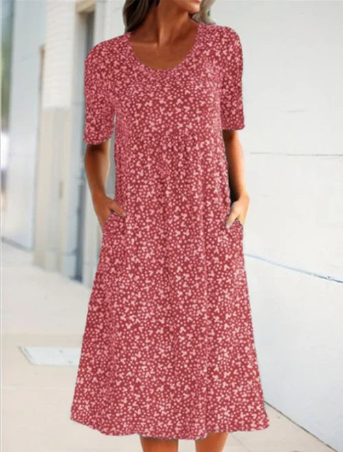 Robe à Encolure Dégagée pour Femme