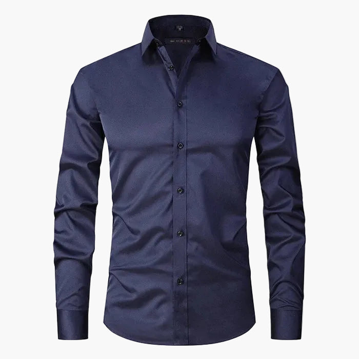 Chemise Slim Fit Homme Élégante Business & Casual – Manches Longues, Style Moderne