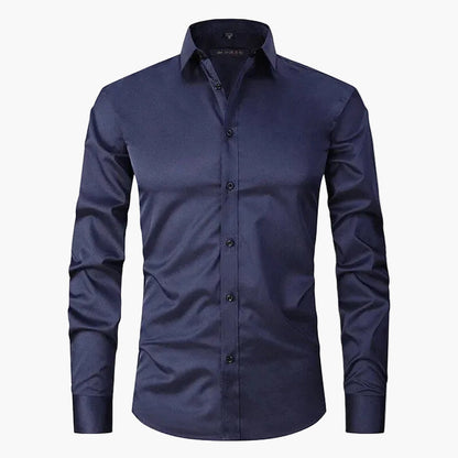 Chemise Slim Fit Homme Élégante Business & Casual – Manches Longues, Style Moderne