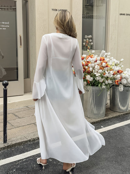 Kimono long style bohème pour femme, élégant pour plage et ville