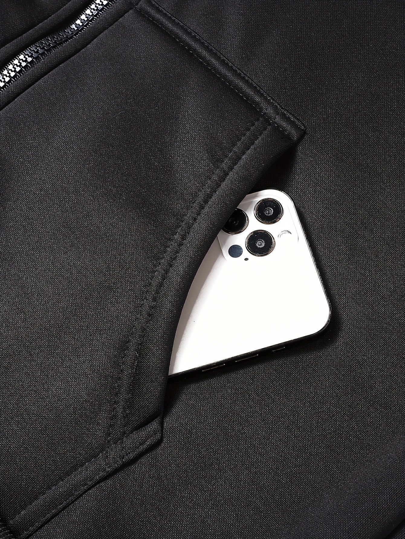 Ensemble survêtement cagoule homme avec motif araignée couleur unie