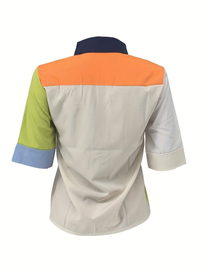 Camicia donna stile moderno con bottoni, taglio casual, ideale per un look urbano alla moda