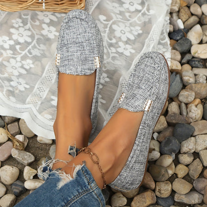 Mocasines casuales para mujer estilo penny-loafer urbano elegante
