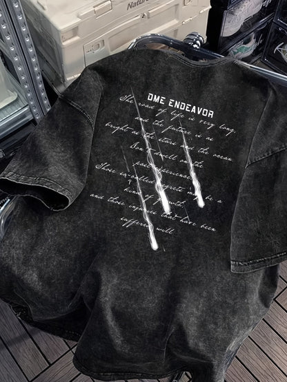 T-shirt imprimé décontracté pour homme style urbain streetwear - usage quotidien