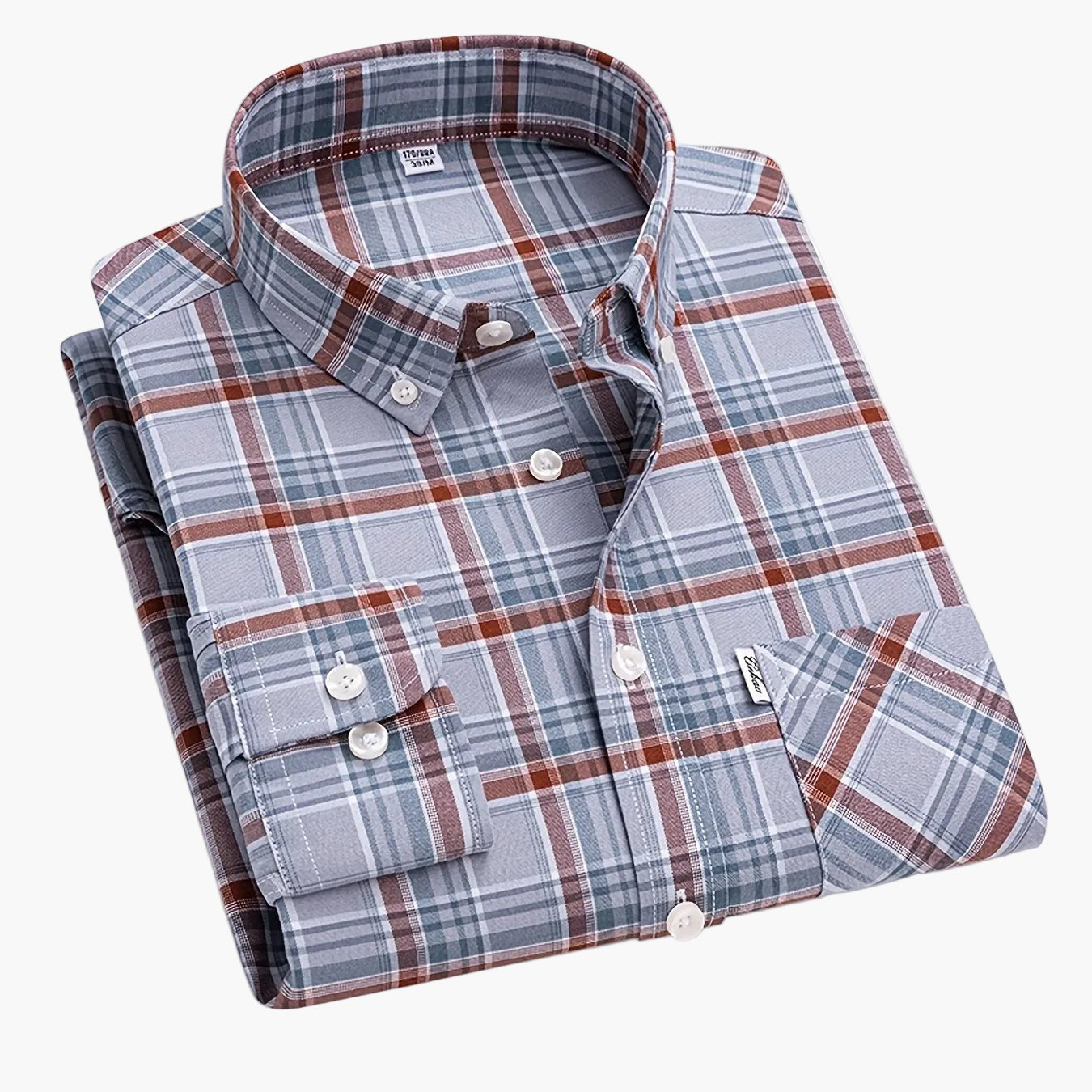 Chemise décontractée à carreaux pour homme, style week-end, manches longues, coupe régulière