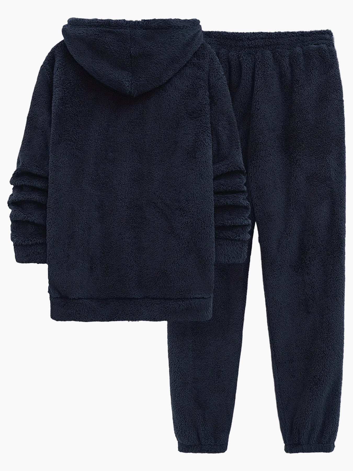 Męski dres casual z kapturem w stylu polarowym na jesień i zimę
