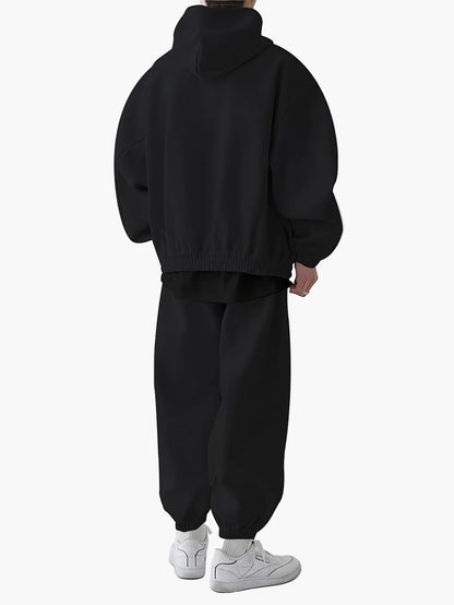 Ensemble de survêtement homme style décontracté sport avec capuche - idéal pour loisirs et sports d’automne hiver