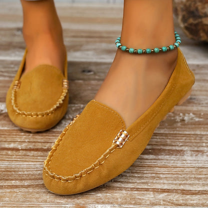 Mocassins Décontractés Femme Style Loafer Chic Quotidien