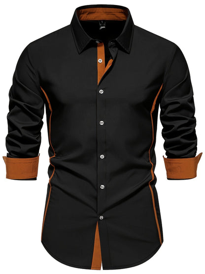 Herenoverhemd Slim Fit Casual Stijl Met Knopen Voor Dagelijks Gebruik of Kantoor