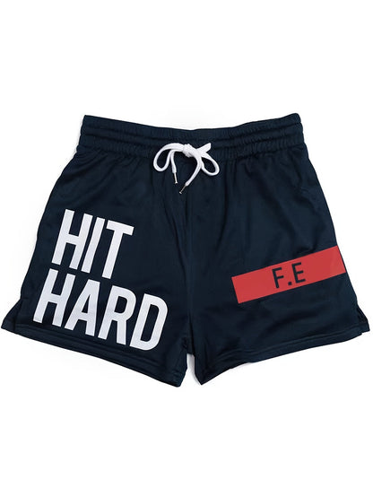 Short de sport homme style basket inscription HIT HARD – Look urbain et performance