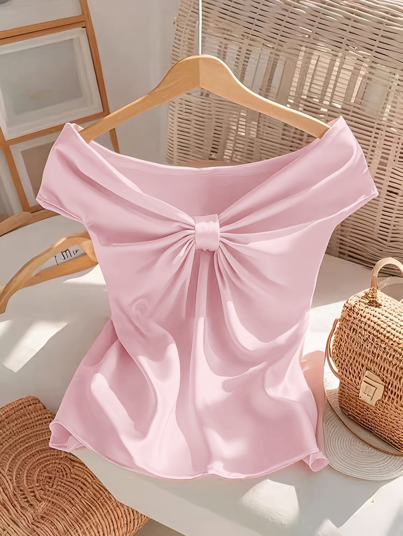Elegant Women's Blouse Off-Shoulder Romantic Style for Evening and Outings