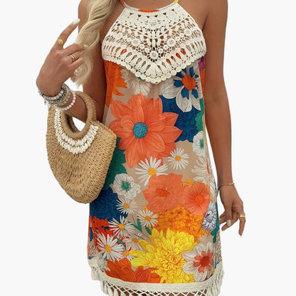 Robe d'été bohème chic pour femme à motifs cachemire, style décontracté et élégant