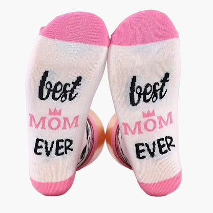 Women's novelty socks - Best Mom in the World - Original Mother's Day gift