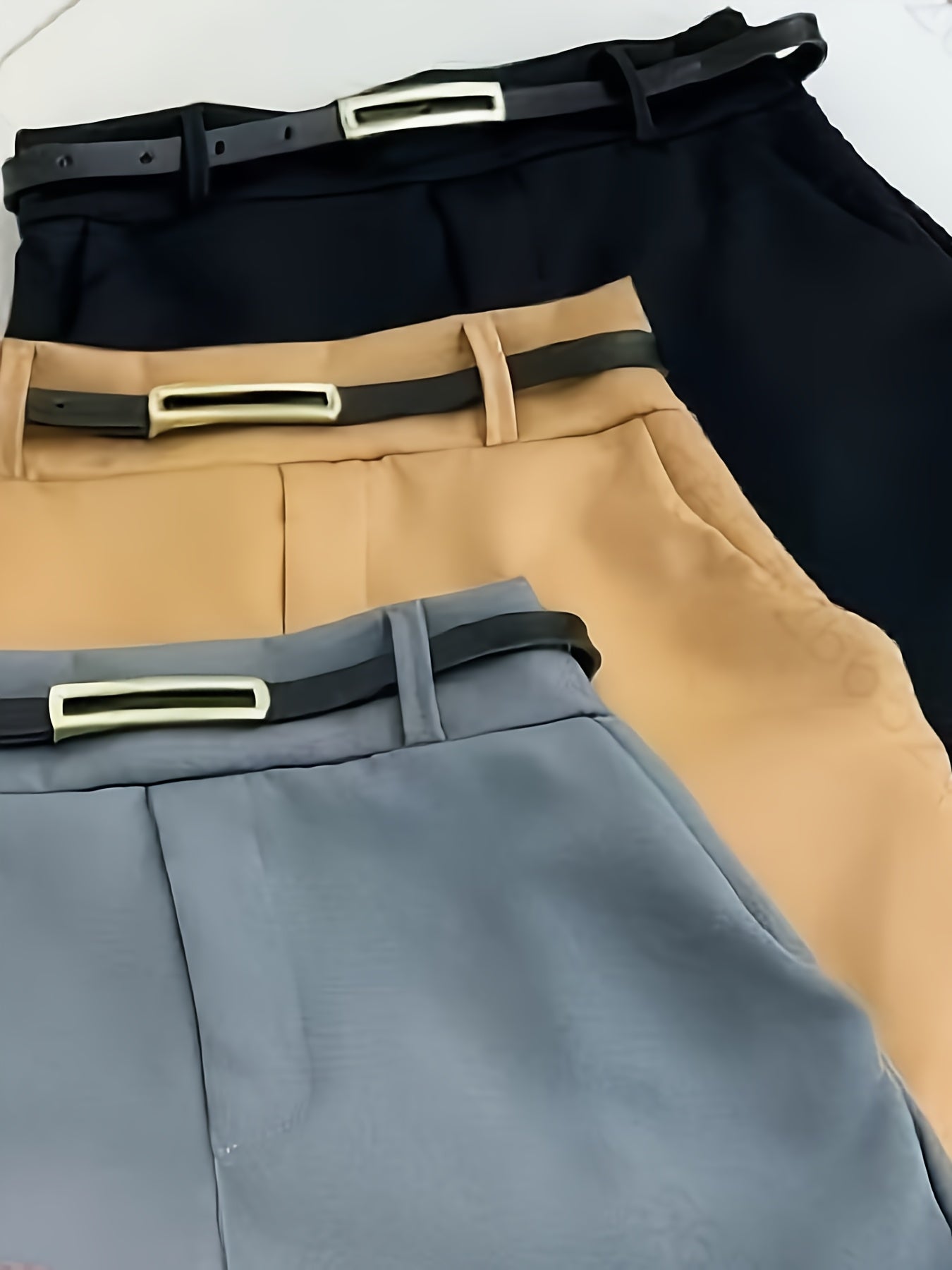 Elegant tailored skirt-shorts for women, urban style for office and leisure