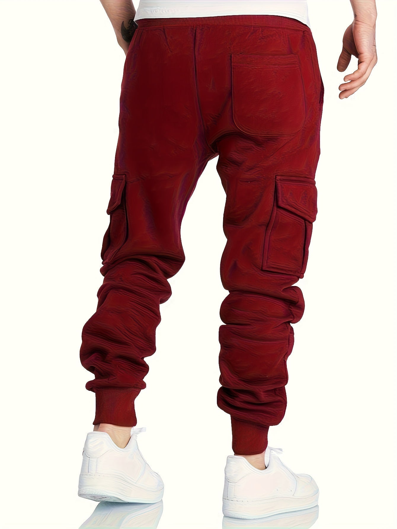 Ensemble Homme Survêtement Capuche et Pantalon Cargo Molletonné Uni