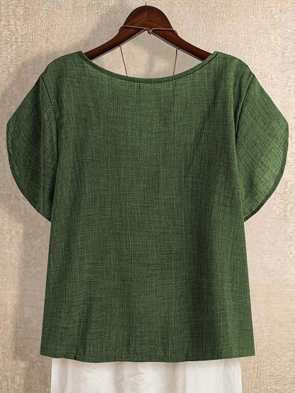 Blouse Tunique Femme Style Asymétrique Décontracté Élégant