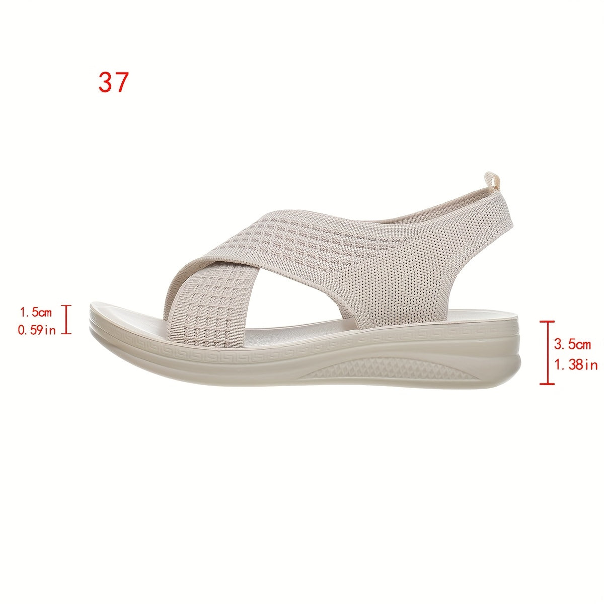 Sandales à bride arrière pour femme, style croisé moderne, confort quotidien