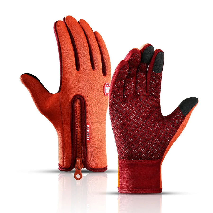 Unisex-Handschuhe mit Reißverschluss und verstärktem Grip, verschiedene Farben