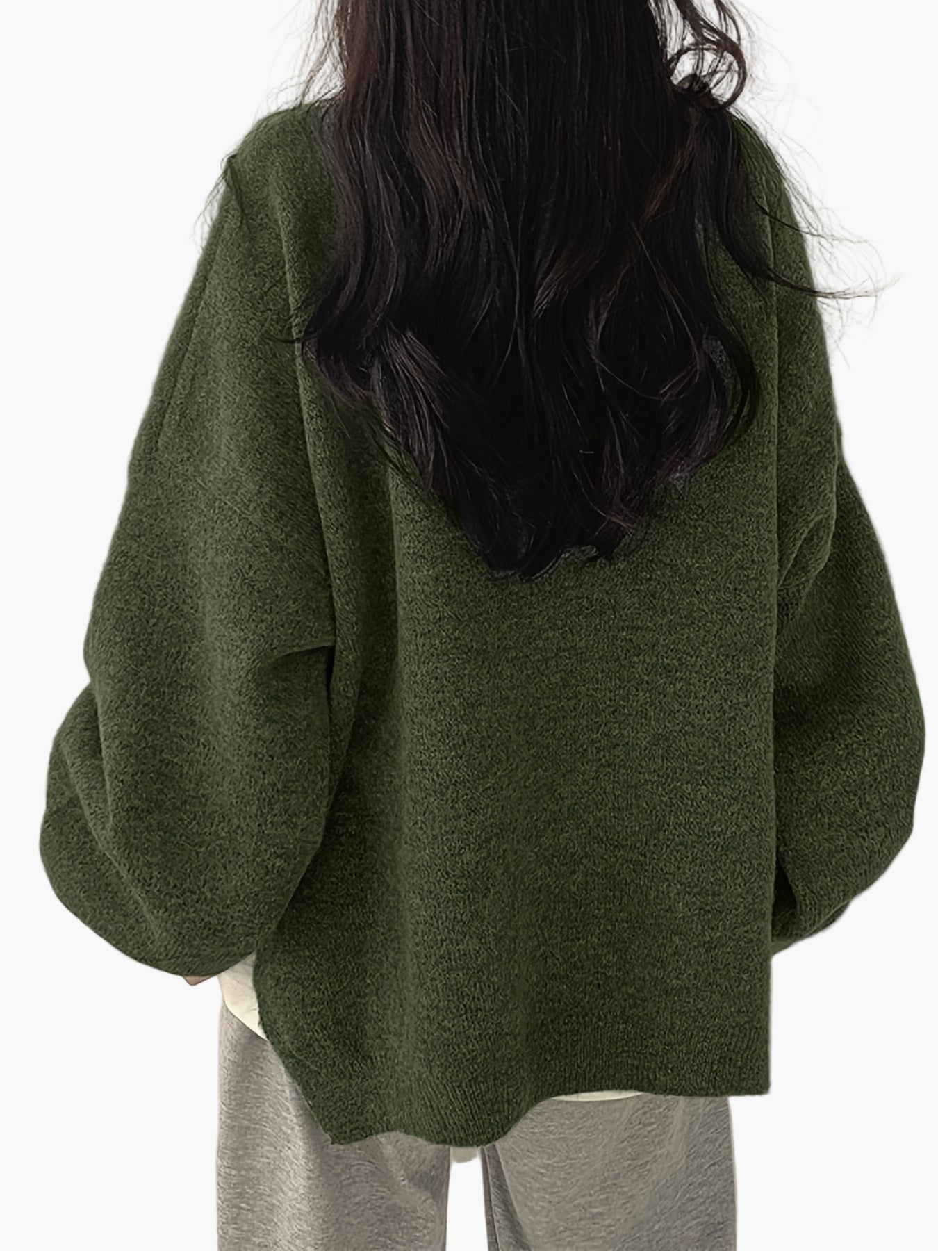 Avslappet genser for kvinner i løs og trendy stil, ideell for høst og vinter