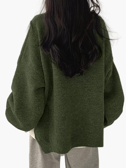 Avslappet genser for kvinner i løs og trendy stil, ideell for høst og vinter