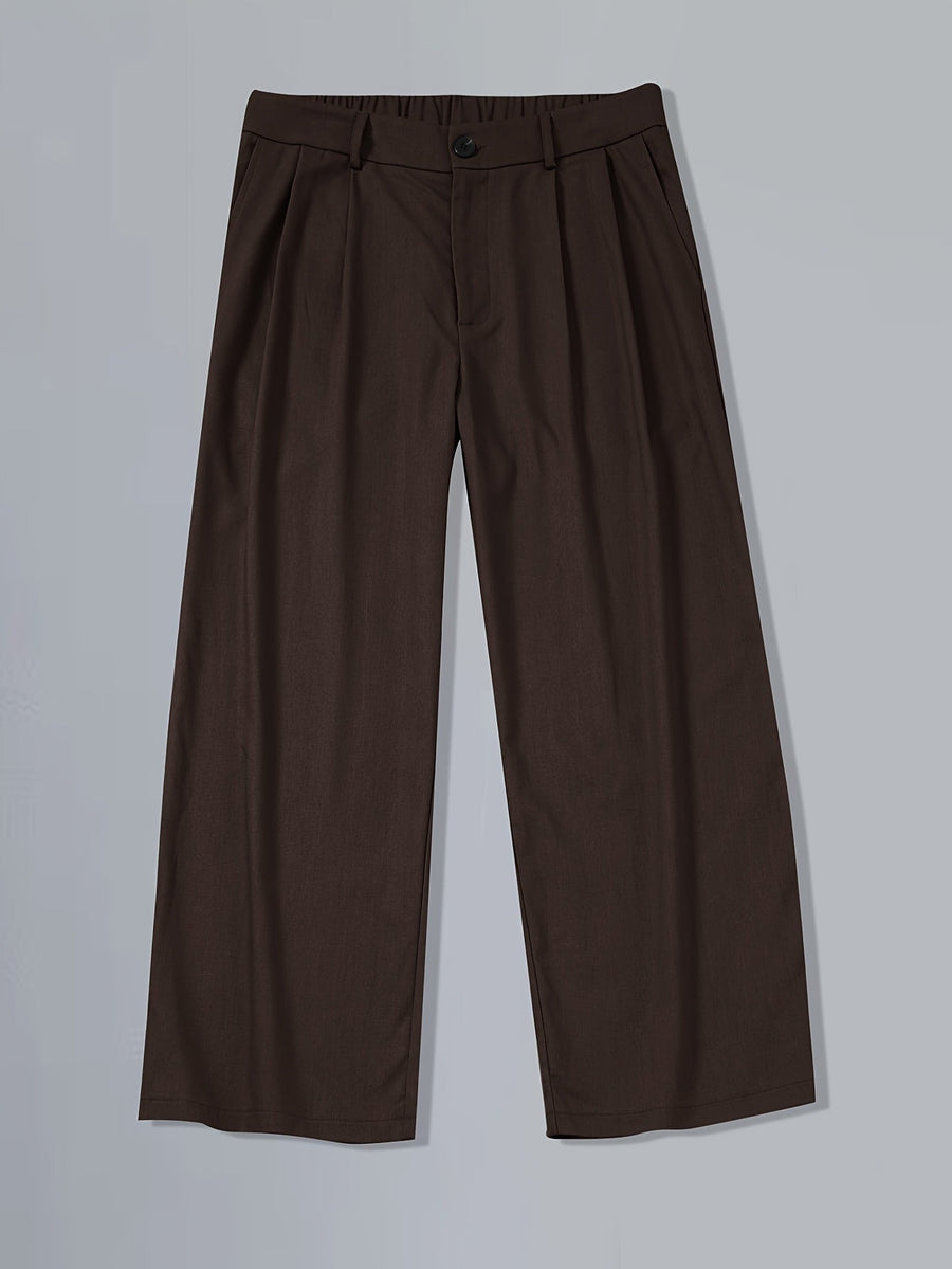 Pantalon large homme style vintage élégant pour look urbain moderne