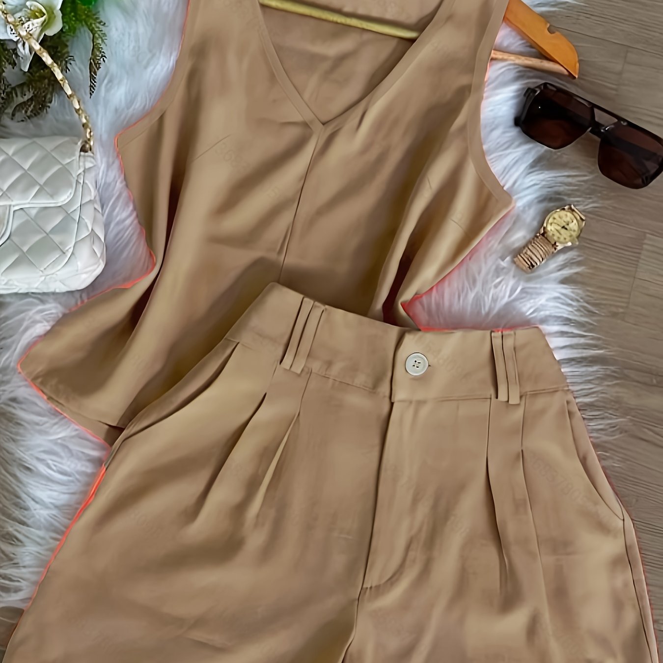 Ensemble Débardeur et Short Femme Style Décontracté Chic Été