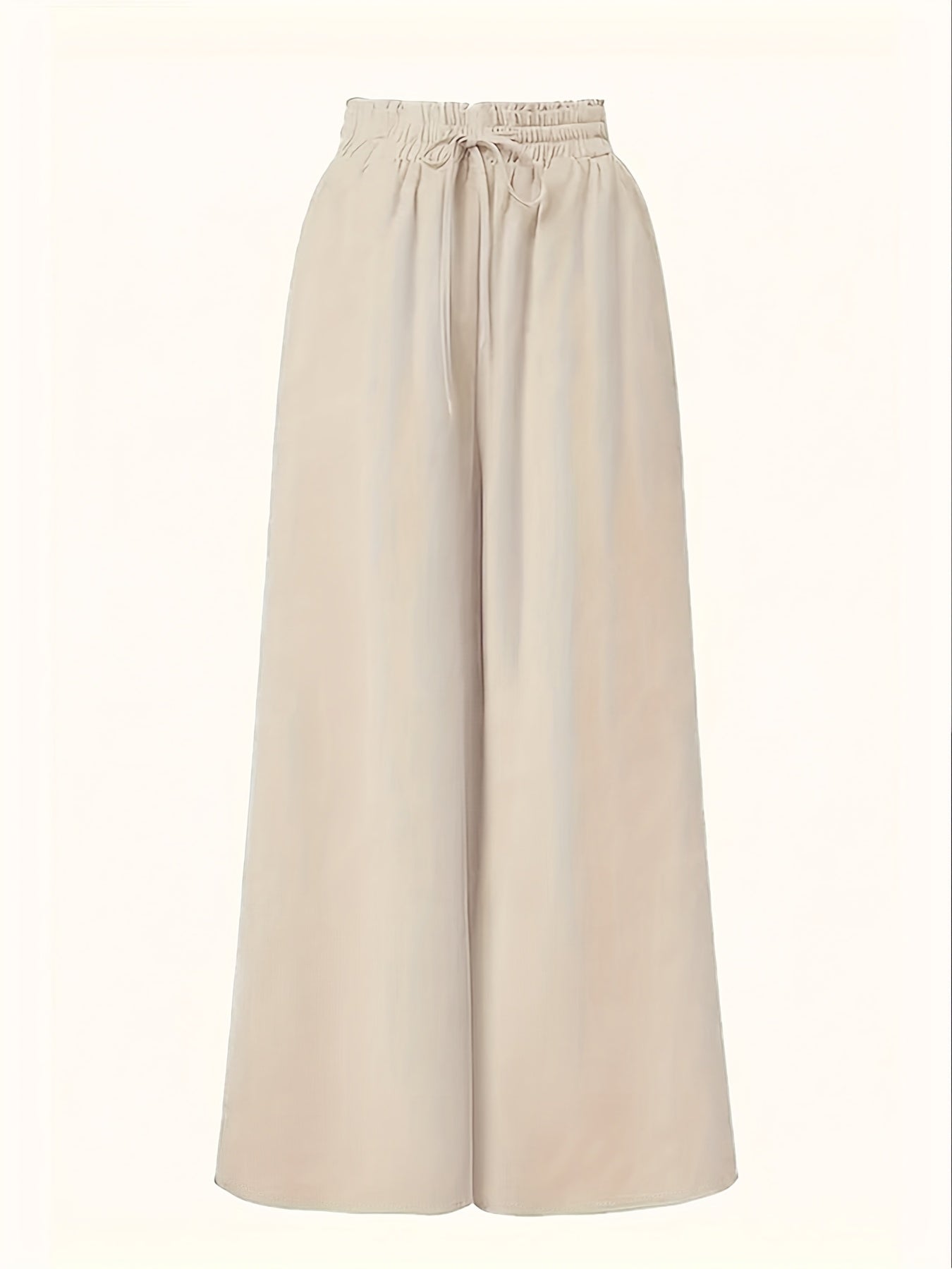 Pantalon Palazzo Large Femme Style Élégant Taille Haute avec Ceinture, Mode Décontractée et Sophistiquée