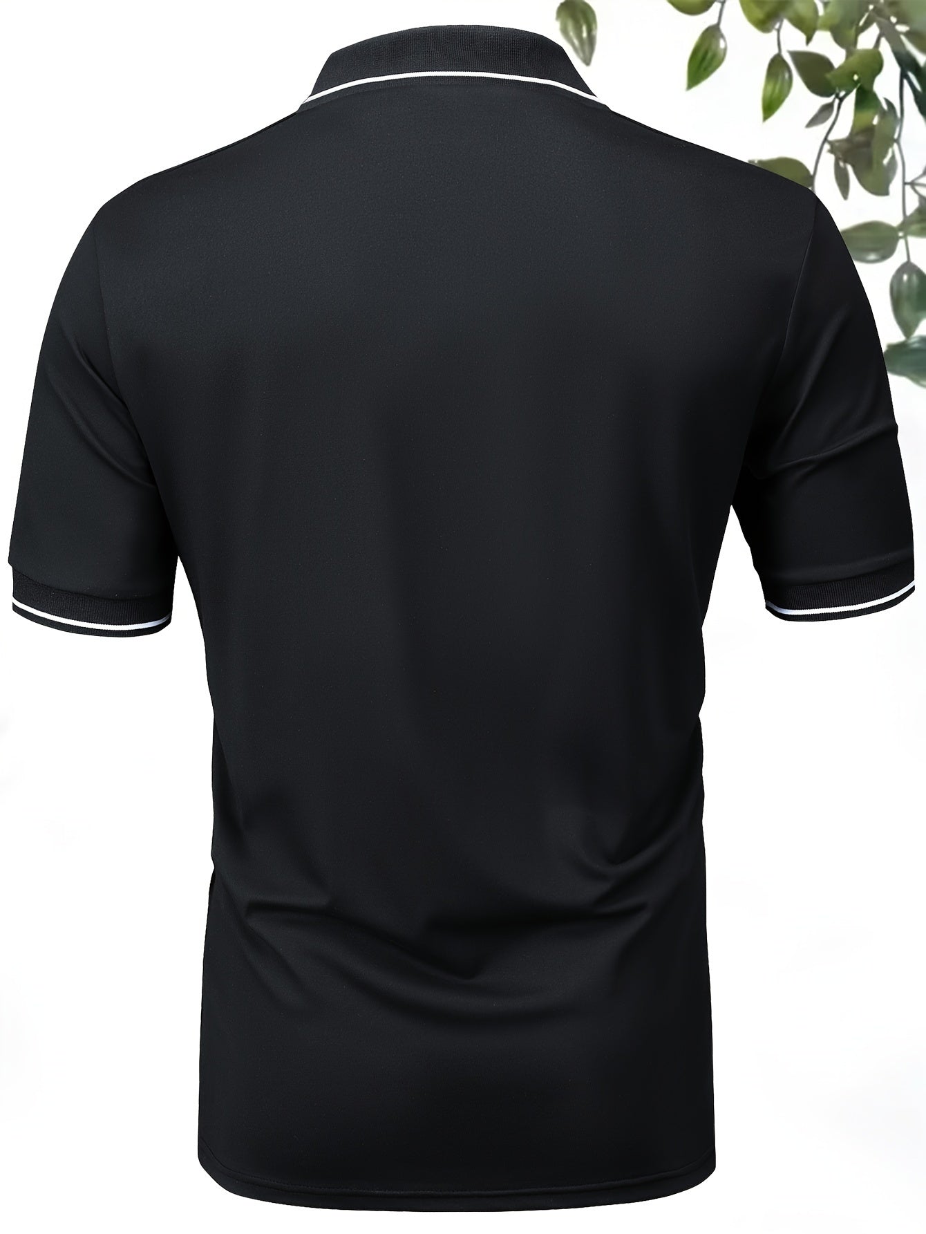 Polo casual da uomo con colletto a contrasto – Stile moderno e versatile