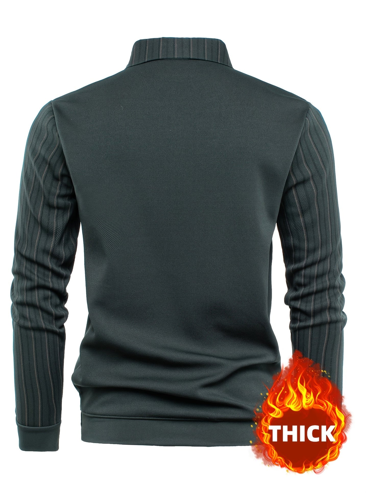 Pull Col V Homme Effet Chemise Rayée Manches Longues