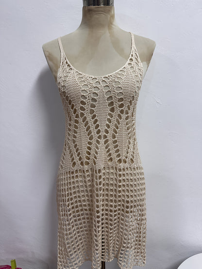 Robe de Plage Femme Élégante Style Crochet – Tunique de Bain Été Chic