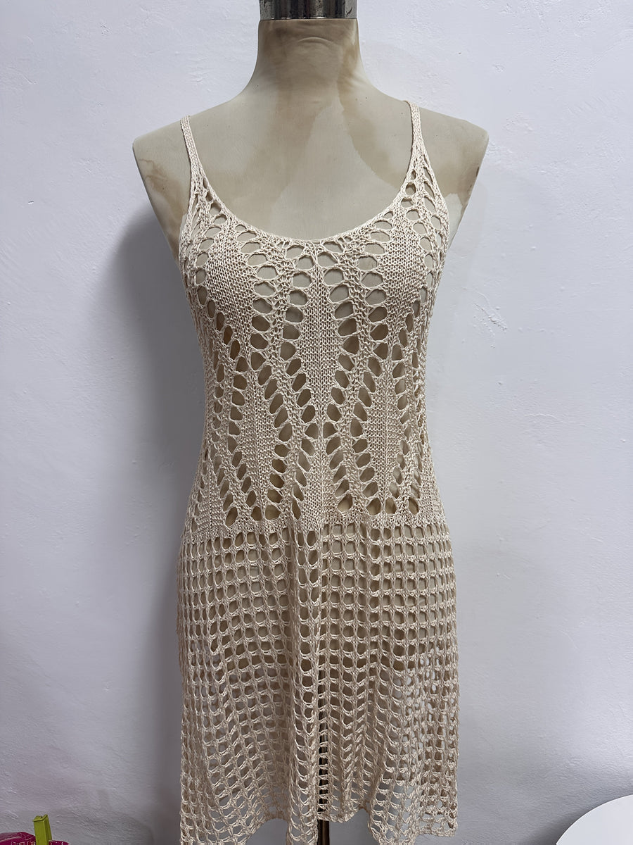 Robe de Plage Femme Élégante Style Crochet – Tunique de Bain Été Chic