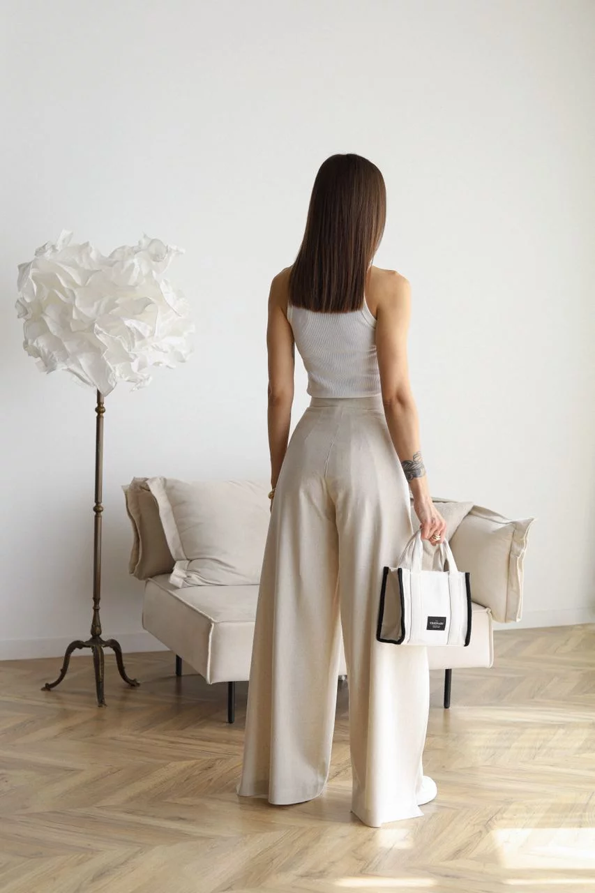 Erika™ - Hoch taillierte Hosen mit weitem Bein