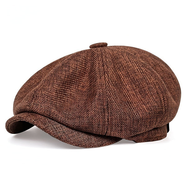 Casquette béret plate style Gatsby pour homme, diverses couleurs, texture visuelle élégante