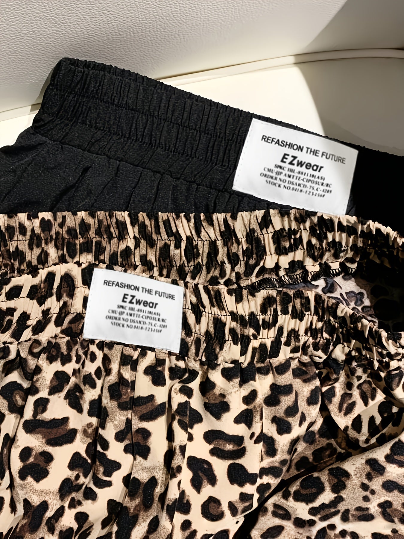 Shorts décontractés femme style léopard et uni parfaits pour l'été